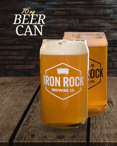 16oz Beer Can Glass, IRBC Full Logo