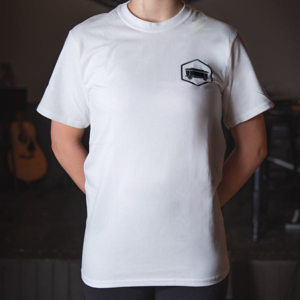 Black/White Everyday 100% Cotton T-Shirt with Ore Cart Logo